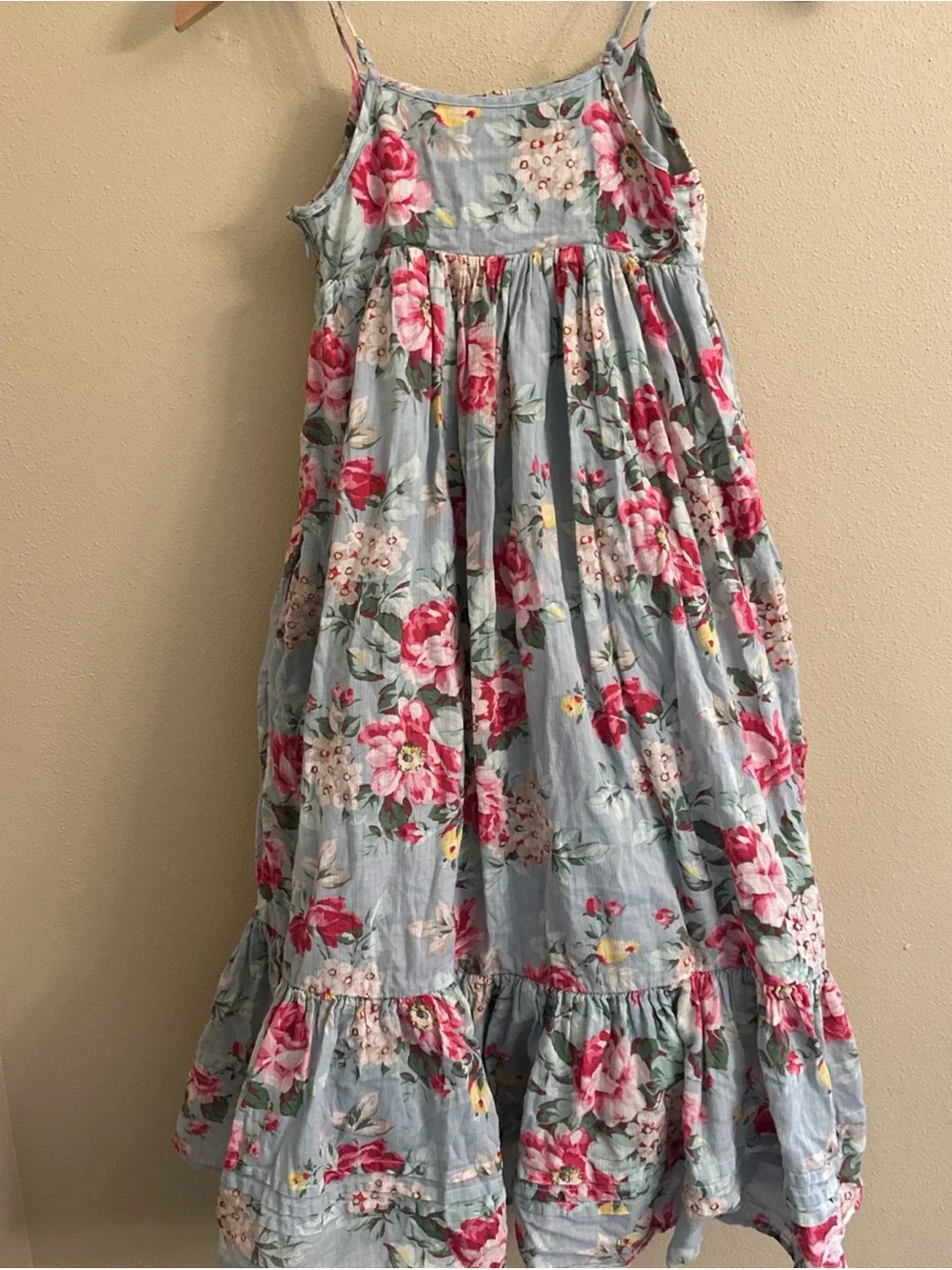 Ralph Lauren Girls Dress Size 8 Floral Layered Cottagecore Birthday Event